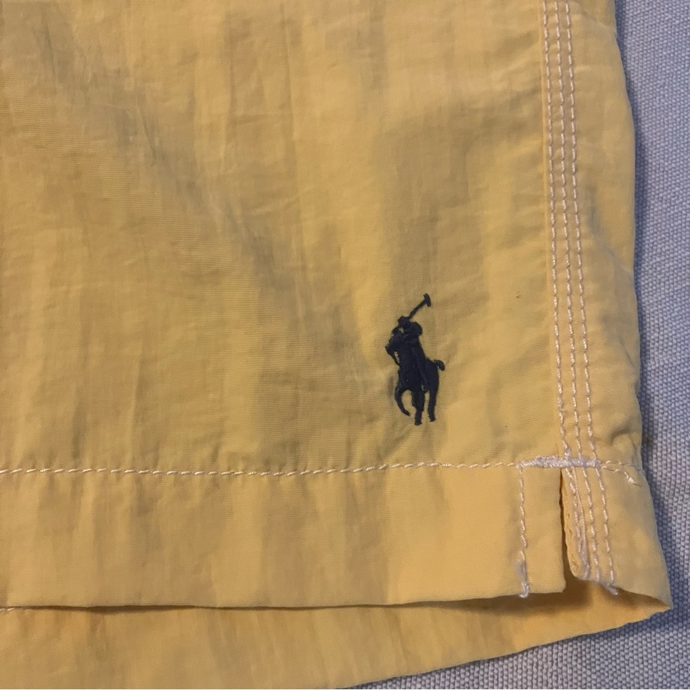 Polo Ralph Lauren swim trunks men sz Large yellow vacation beach cruise resort - Picture 3 of 9